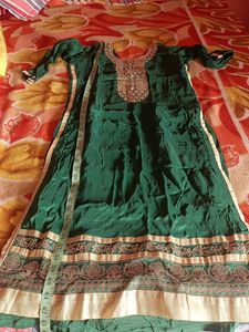 Green Embroidered Kurta