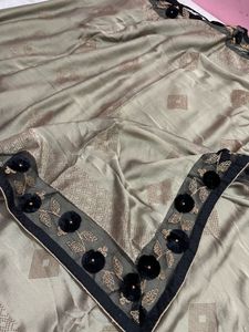 Saree With Stitched Blouse