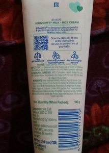 Johnson&#39;s Milk + Rice Cream