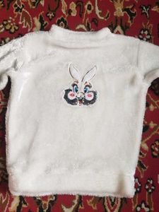 Cute White Bunny Sweater