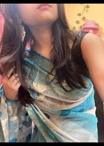Blue Saree