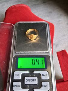 Elegant Gold Floral Ring 22crt