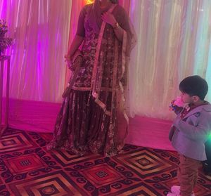Sharara With A Line Frock