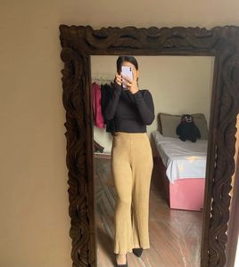 Tan Flared Pants