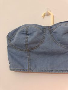 Brand New Blue Crop Top, Bust- 36/38