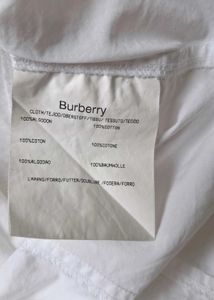 BURBERRY White Sleeveless Button-Up