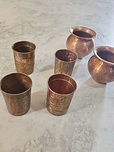 Copper Glass Sets And Lota