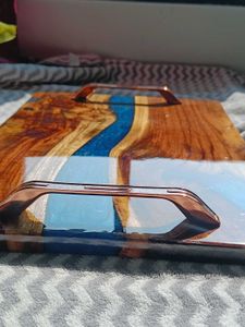 Wood &amp; Resin Serving Tray