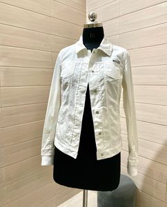 GUESS Imported White Denim Jacket