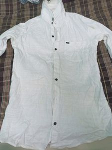New White Pure Cotton Shirt Size-M