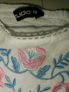 Floral Embroidered Top