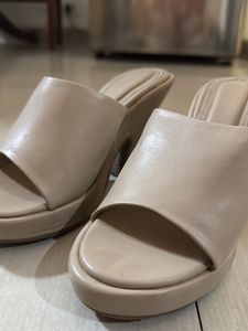 Nude Women Block Heels