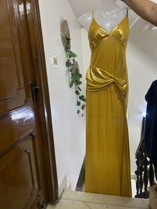 Elegant Gold Maxi Dress
