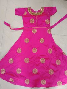 Pink & Gold Ethnic Dress