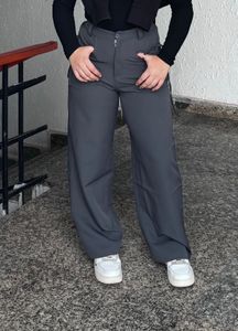 Off Duty Grey Korean Trousers