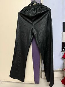 Faux Leather Flare Pants