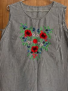 Black Chexes Tunic Kurti &amp; One Pice