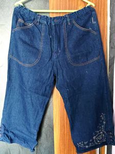 Denim Capri Pants