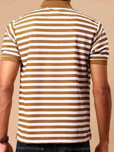Stripped Polo Tshirt 🤍