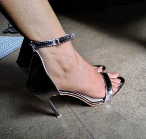 Open Toe Stiletto Pencil Heel