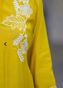 Yellow Embroidered Kurta Set