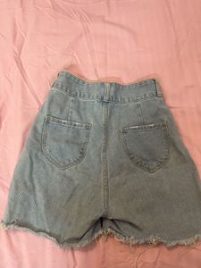 Blue Denim Shorts
