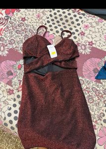 Burgundy Mini Dress