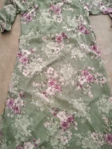 Floral Green Maxi Dress