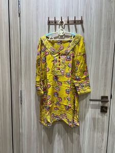 Short kurta with flared Pallazo