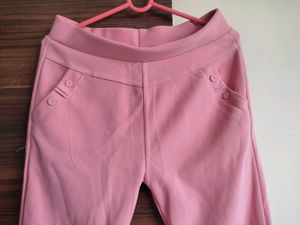 Pink Casual Pants