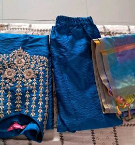 Ready-made Suit With Dupatta  Size M