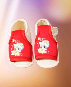 Cute Red Cartoon Slippers
