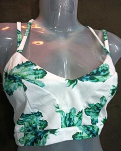 Floral Print 🖤Crop Top