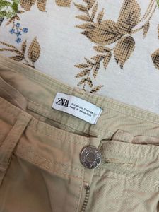 Beige Cargo Pants