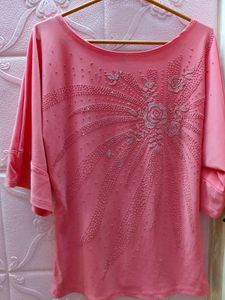 Pink Embellished Top