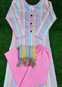Kurti With Dupatta & Bottomwear