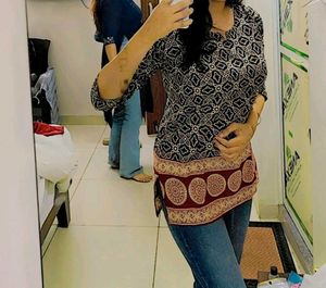 Patterned Short Kurti