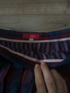 Korean Check Imported Skirt