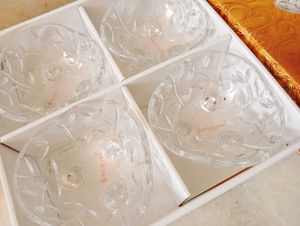 4 Crystal Bowls