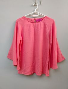Peach Bell-sleeve Top