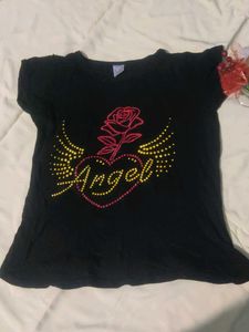 A Black Simple T Shirt