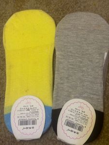 NEW Feet Socks-Mesh With Cotton Base Two Pairs