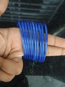 Blue Glass Bangles