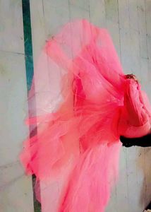 Pink Tulle Maxi Dress