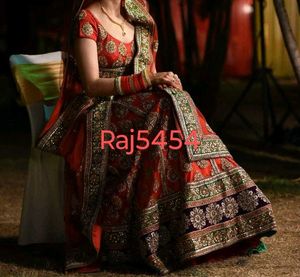 Red Bridal Lehenga, Worn Once Only With Choli