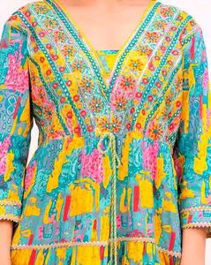 (Our New Bestselling) Colorful Anarkali Suit Set