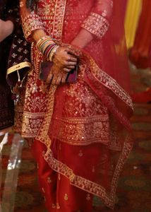 Red Embroidered Salwar Kameez