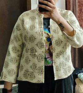 Quilted Button Down Jacket