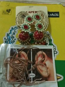 Statement Earrings & Necklace Set