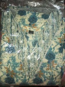 (Fresh Piece)Straight KurtaSet With Cotton Dupatta